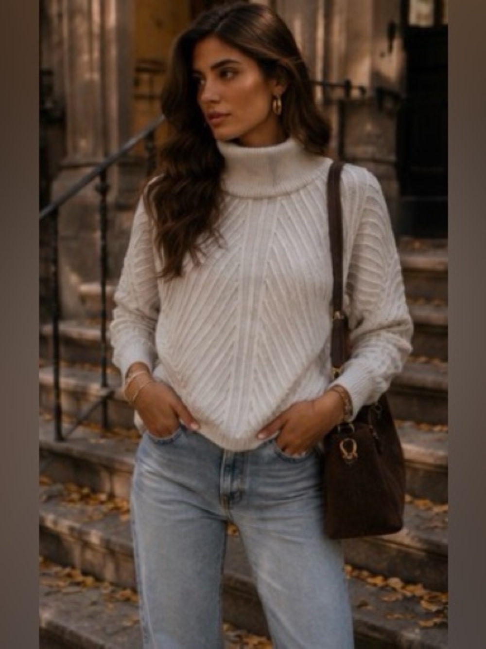 prAna Sentiment Turtleneck Ribbed Knit Sweater quiet luxury granola